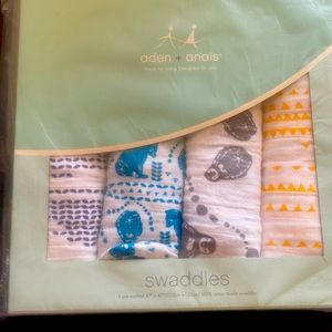 Aden + Anais Muslim Swaddles, pack of 4 NEW. Baby Blankets.